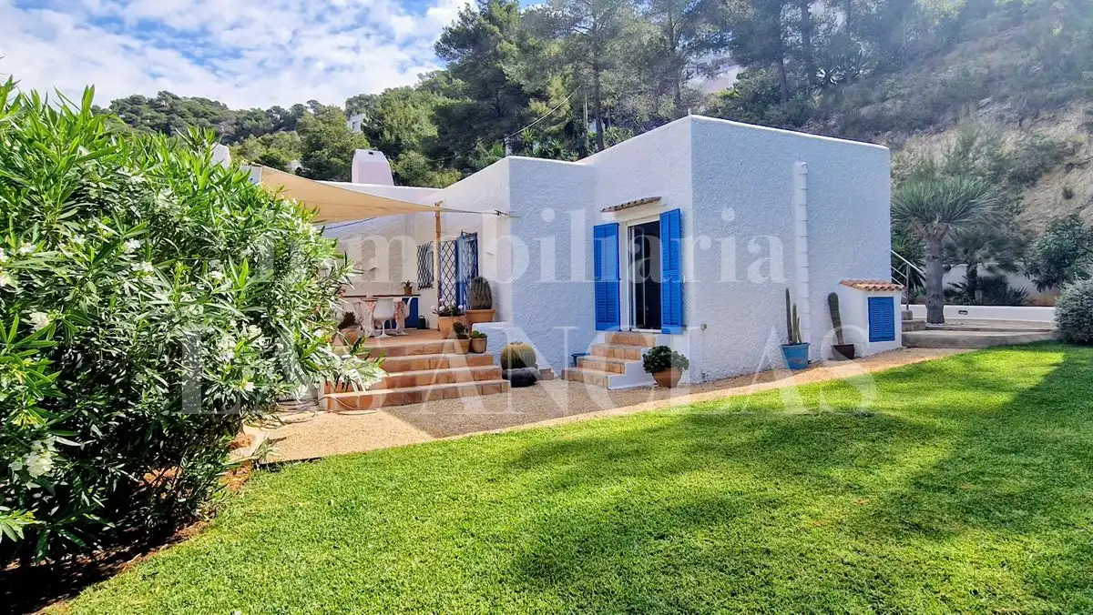 Exterior view of Detached homes for sale in Santa Eulària des Riu  with Air Conditioner, Heating and Terrace