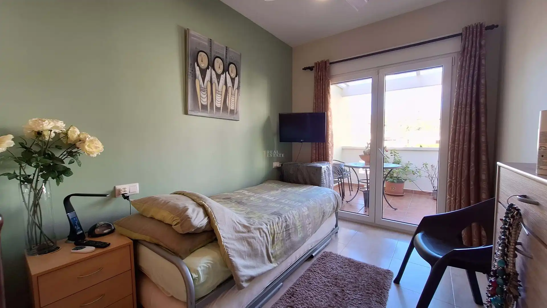 Bedroom of Detached homes for sale in El Ràfol d'Almúnia  with Air Conditioner, Terrace and Swimming Pool