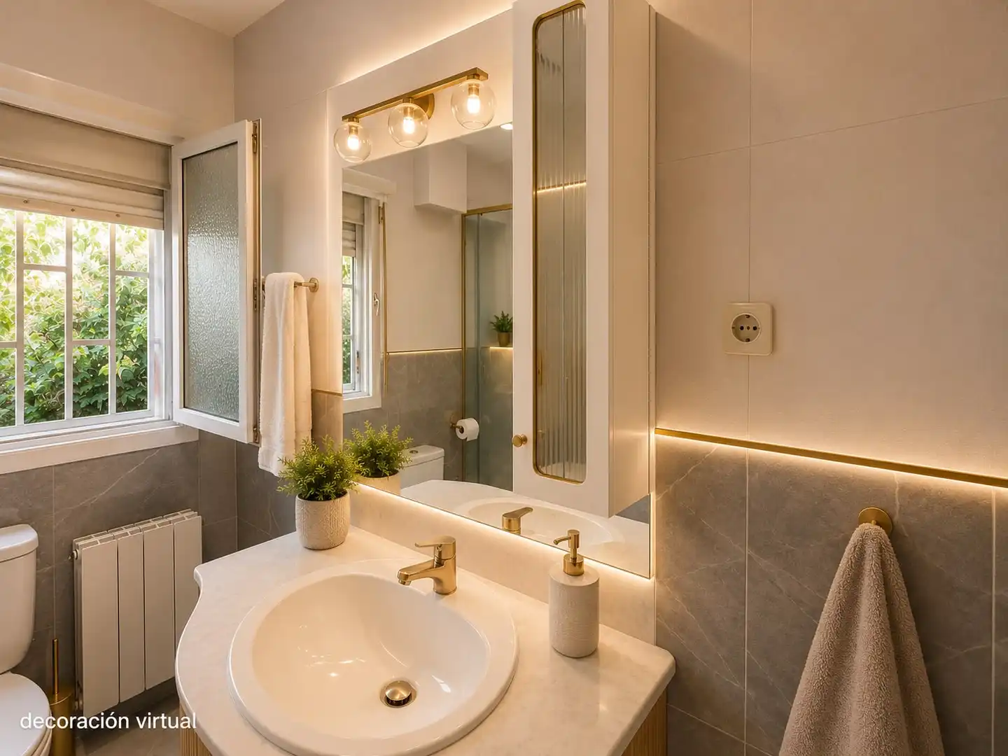 Bathroom of Flat for sale in Madrid  with Air Conditioner, Heating and Parquet flooring