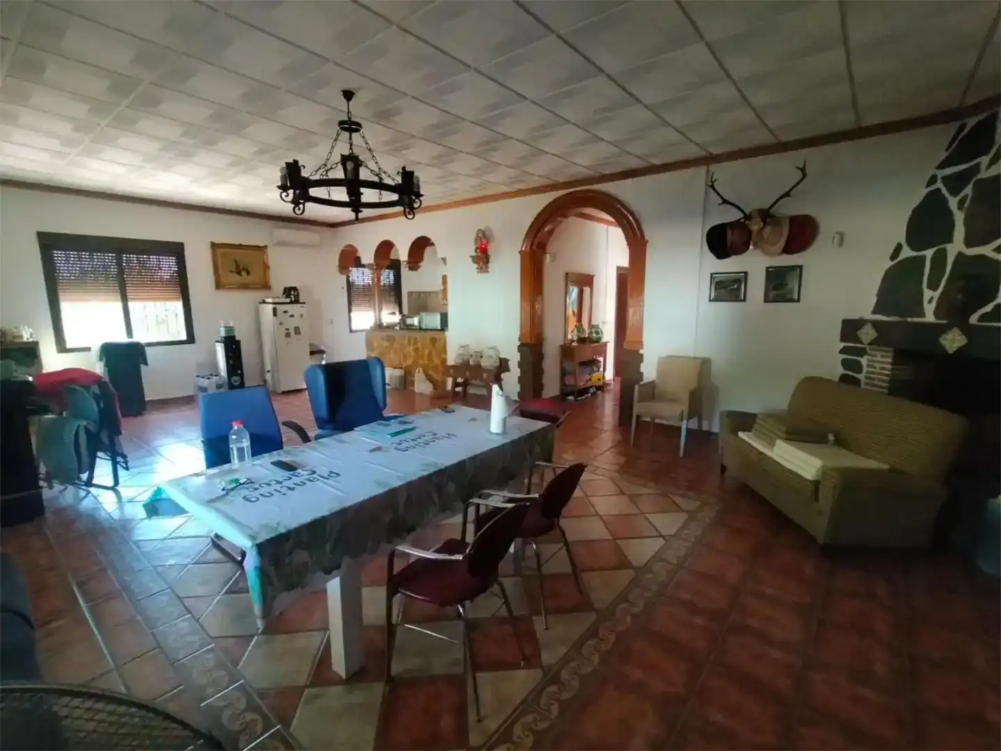 Menjador de Finca rústica en venda en Marmolejo amb Aire condicionat i Piscina