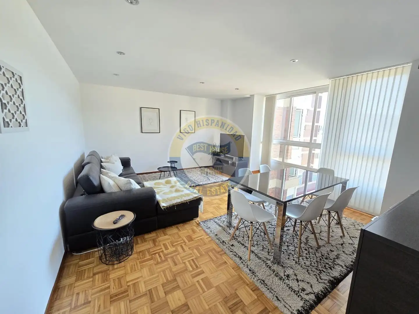 Living room of Flat for rent in Vigo   with Heating and Furnished