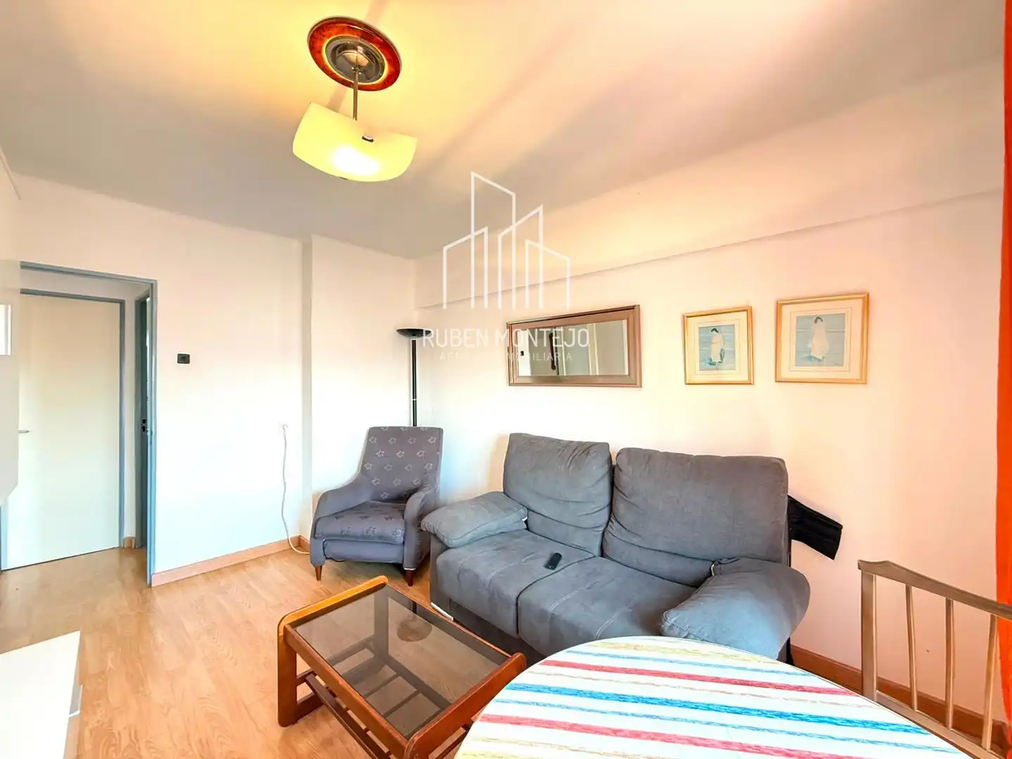 Living room of Flat for rent in Salamanca  with Heating, Terrace and Furnished