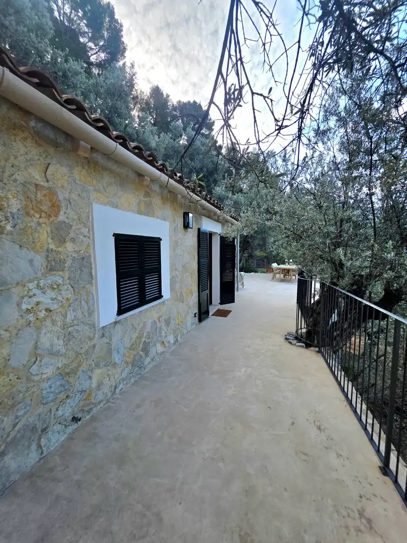 Vista exterior de Finca rústica en venda en Fornalutx amb Jardí privat