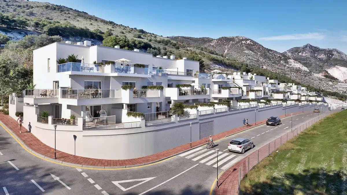 Exterior view of Apartments for sale in Benalmádena  with Air Conditioner, Terrace and Community pool