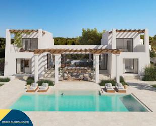 Vista exterior de Casa o xalet en venda en Santa Eulària des Riu amb Terrassa, Piscina i Moblat