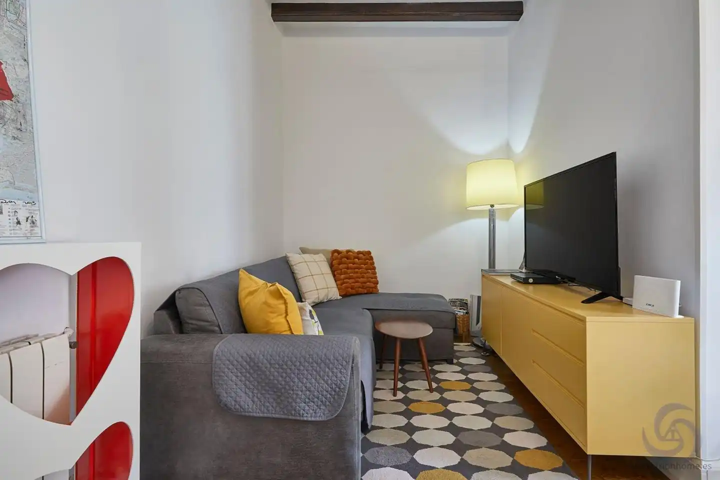 Sala d'estar de Pis en venda en Barcelona amb Aire condicionat i Terrassa