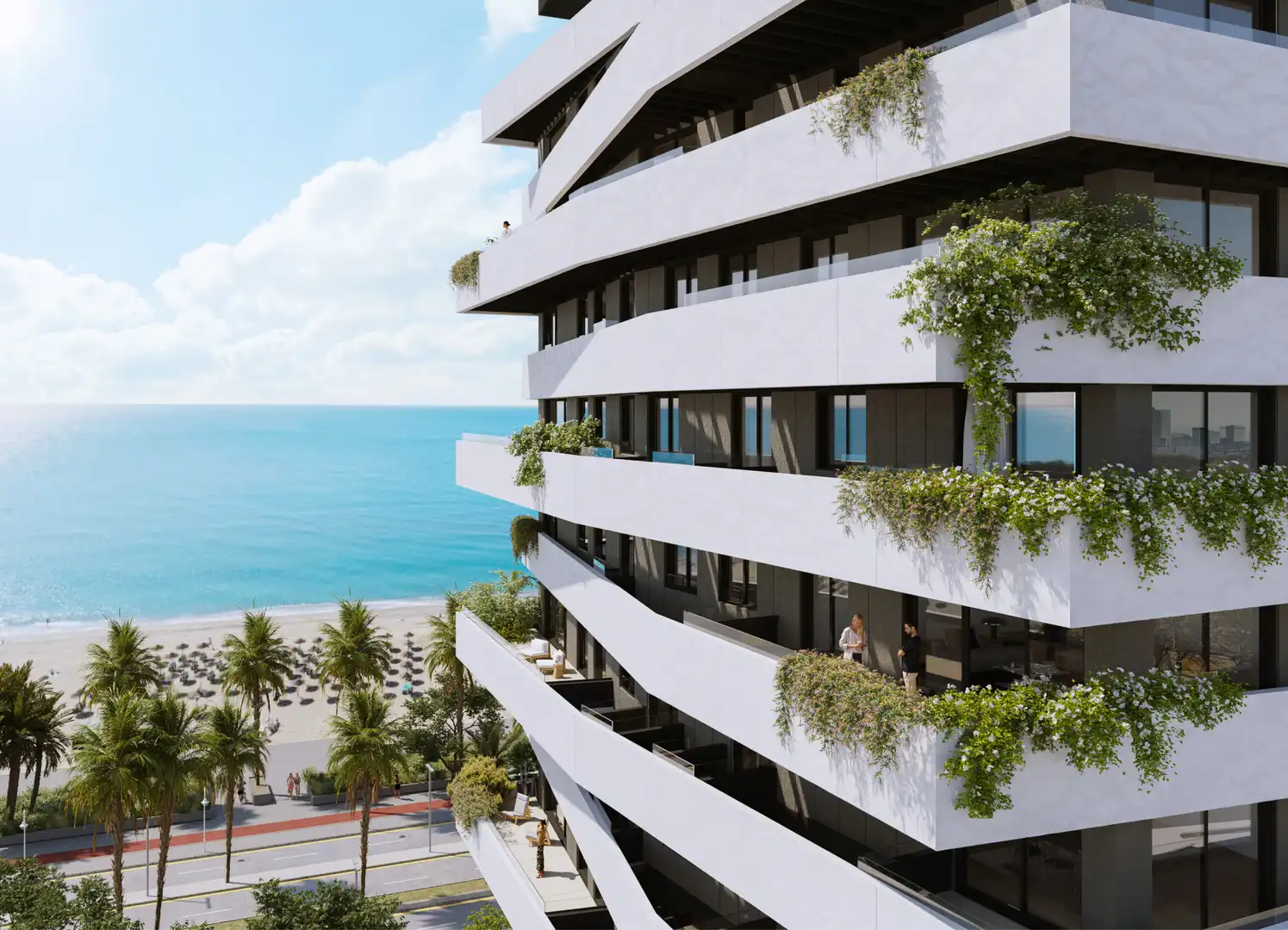 Außenansicht von Dachboden zum Verkauf in Málaga mit Klimaanlage, Terrasse und Schwimmbad