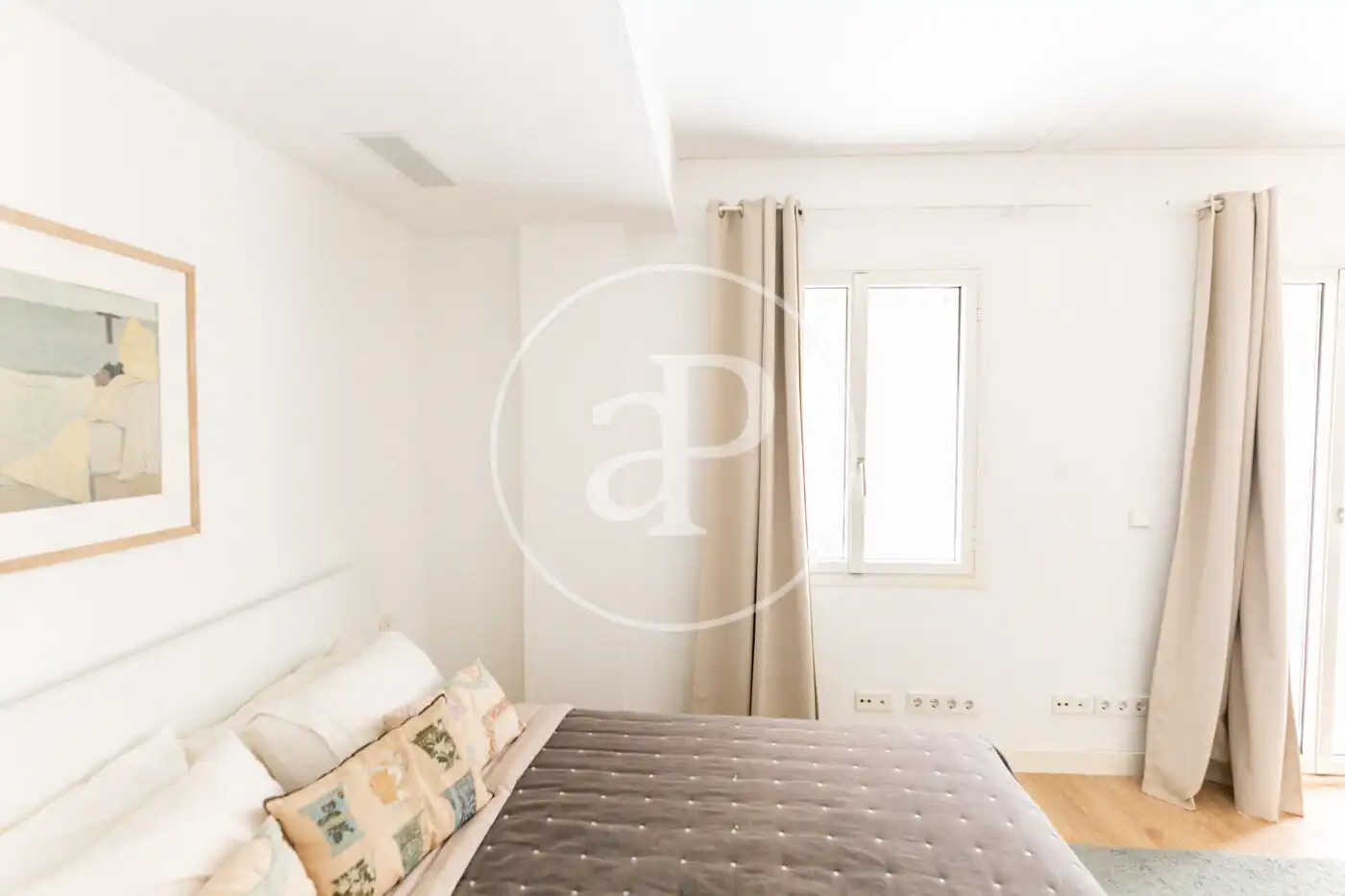 Schlafzimmer von Wohnung zur Miete in  Palma de Mallorca mit Klimaanlage, Terrasse und Möbliert