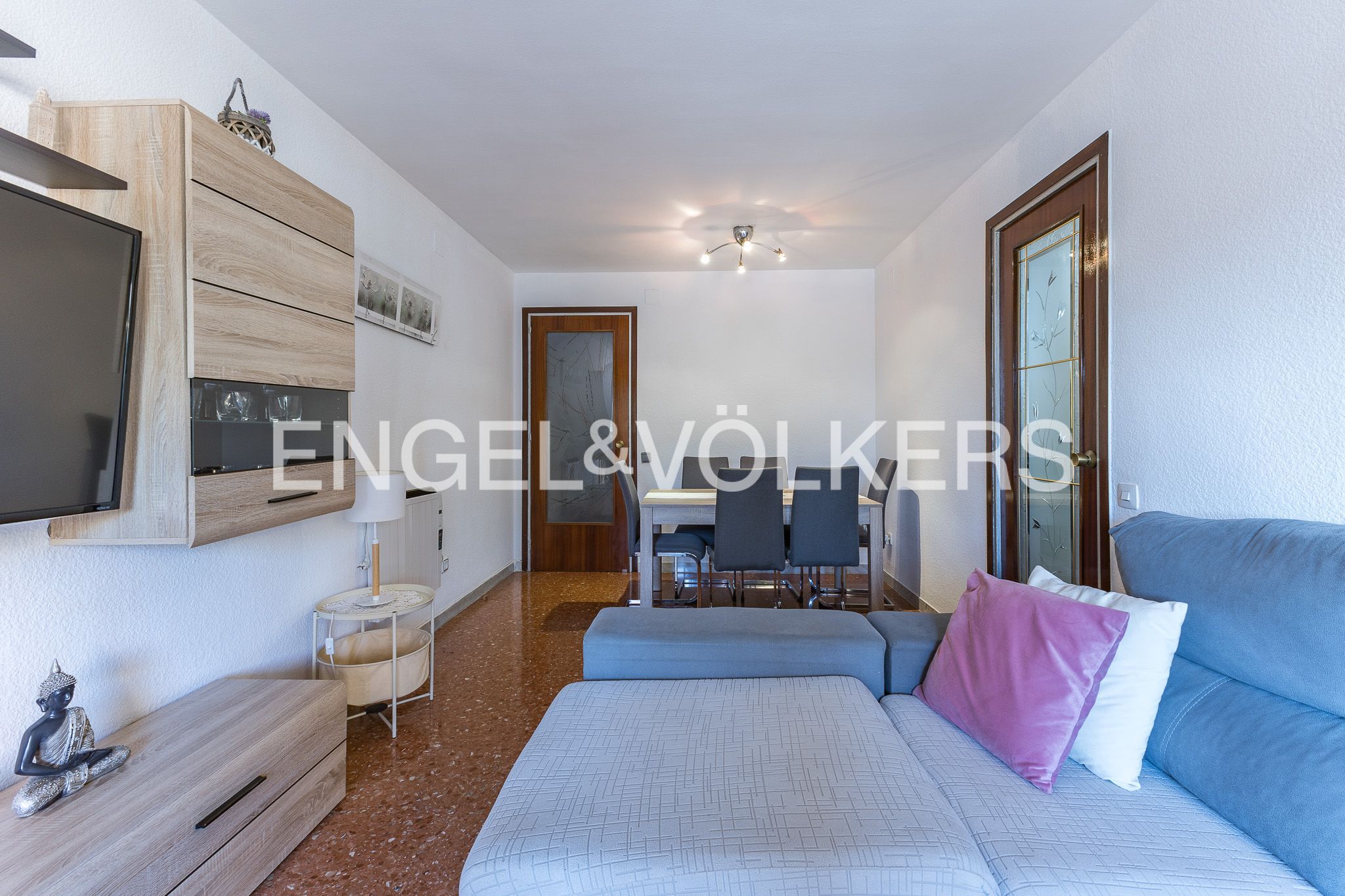 Sala d'estar de Apartament en venda en Esplugues de Llobregat amb Aire condicionat, Calefacció i Terrassa