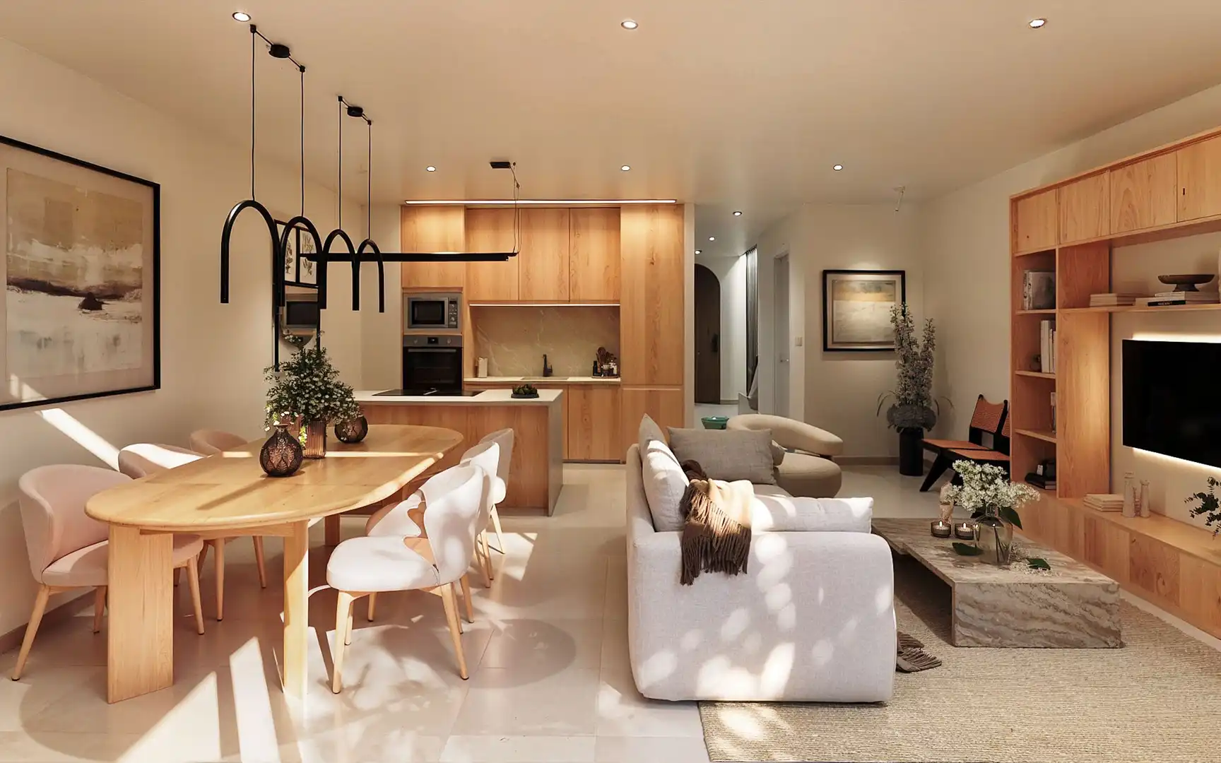 Living room of Houses for sale in Campos  with Air Conditioner, Heating and Swimming Pool