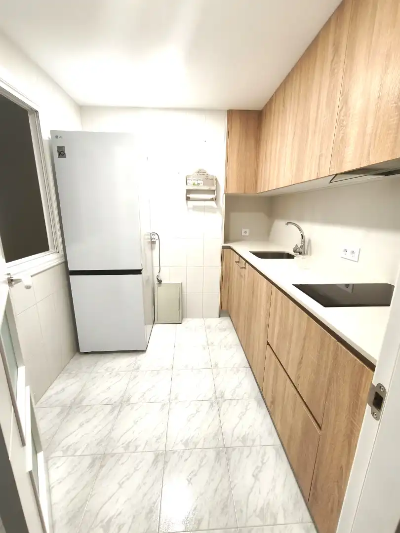 Kitchen of Apartments for rent in Vigo   with Storage room, Furnished and Balcony