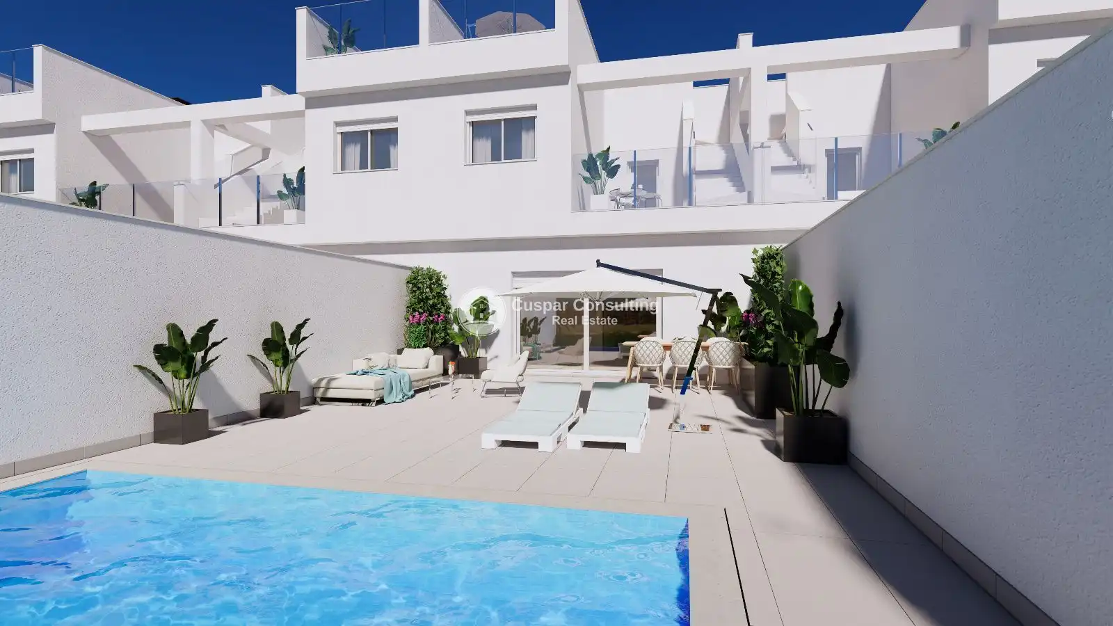 Jardín de Dúplex en venta en Los Alcázares con Aire acondicionado, Calefacción y Terraza