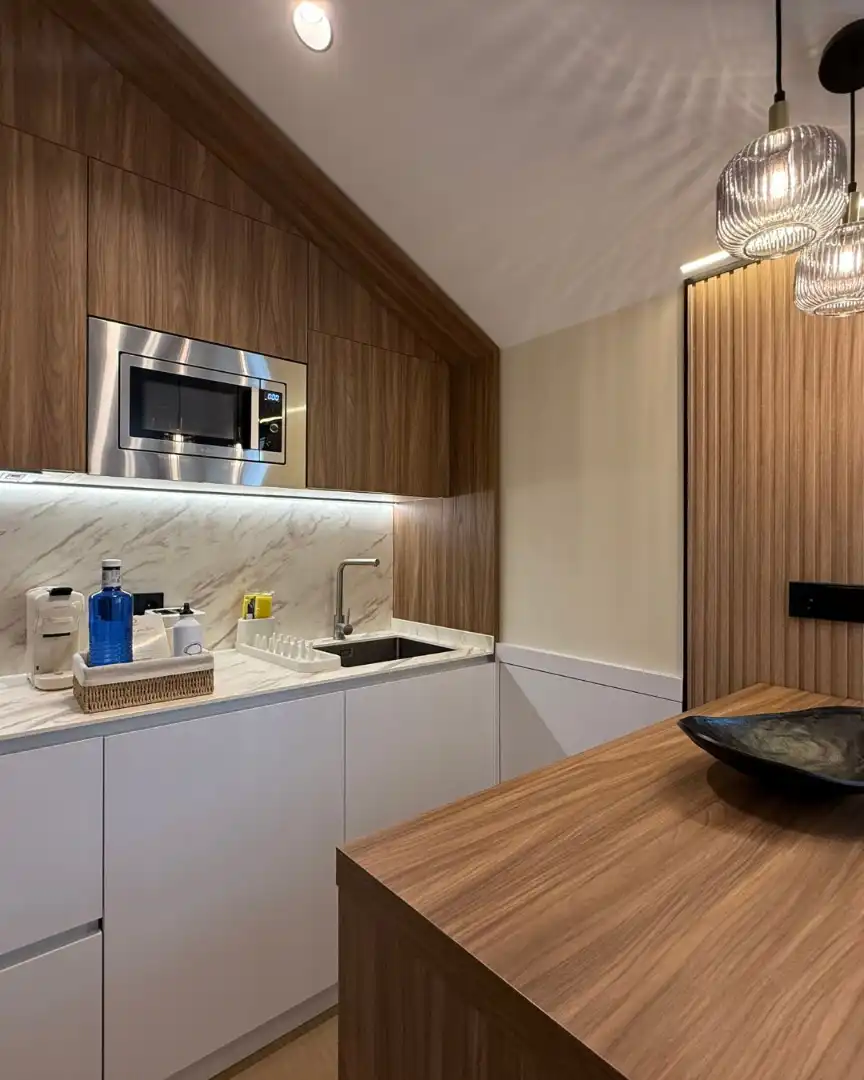 Cocina de Ático de alquiler en Madrid con Aire acondicionado, Calefacción y Terraza