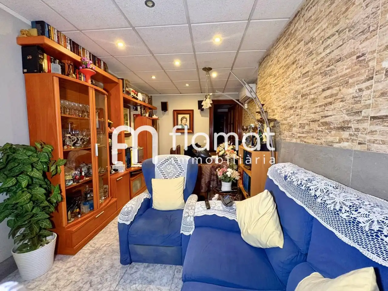 Wohnzimmer von Maisonette zum Verkauf in Barcelona mit Klimaanlage und Terrasse