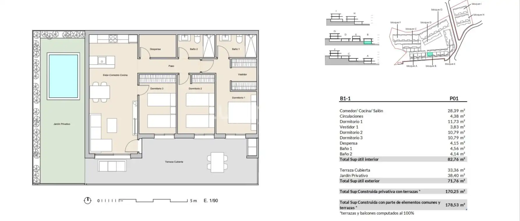 Flat with pool for sale in Escandinavia - Cautivador, imagen 16