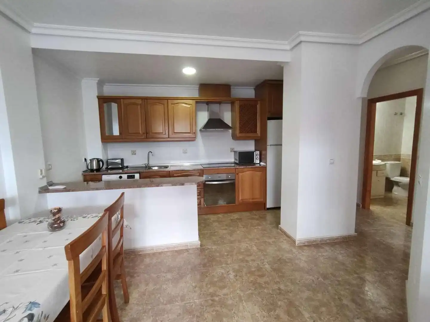 Cuina de Apartament en venda en Orihuela amb Aire condicionat, Jardí privat i Terrassa