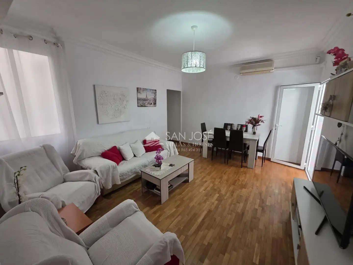 Living room of Flat for sale in Alicante / Alacant  with Air Conditioner and Balcony
