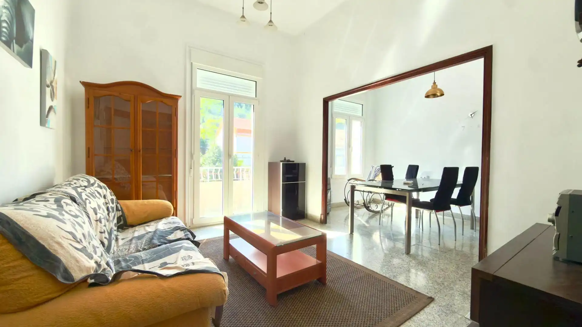 Living room of Flat for sale in Ribadavia  with Heating, Furnished and Balcony