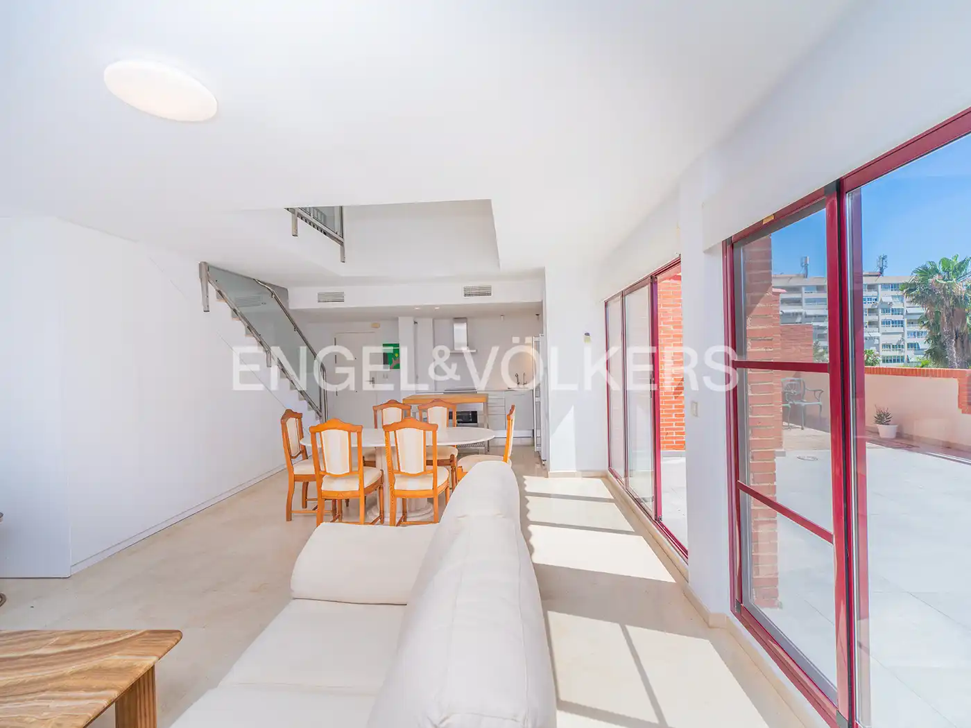 Sala d'estar de Dúplex de lloguer en Alicante / Alacant amb Aire condicionat, Calefacció i Terrassa