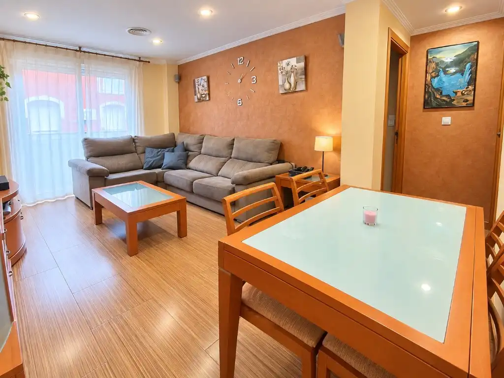 Sala de estar de Piso en venta en Bellreguard con Aire acondicionado y Balcón