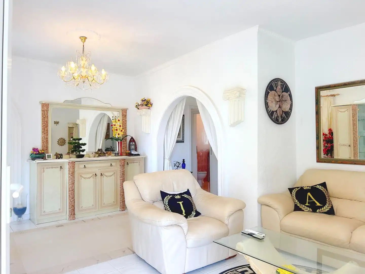 Wohnzimmer von Haus oder Chalet zum Verkauf in La Manga del Mar Menor mit Klimaanlage, Heizung und Privatgarten