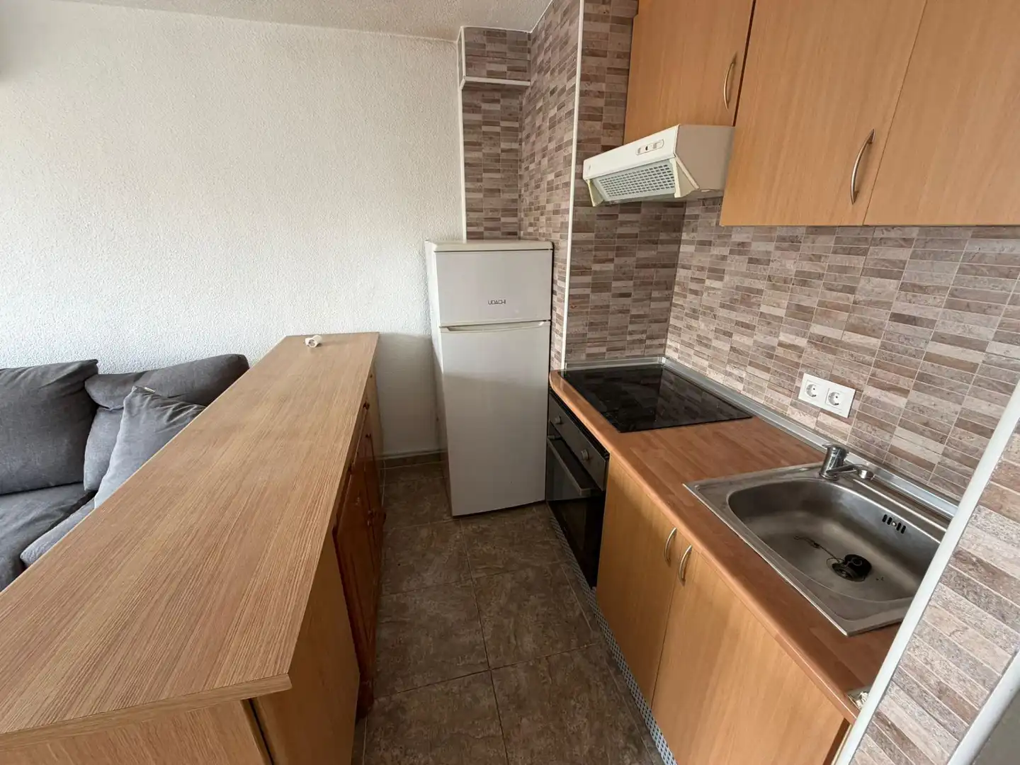 Cocina de Apartamento en venta en Benidorm con Aire acondicionado, Jardín privado y Terraza