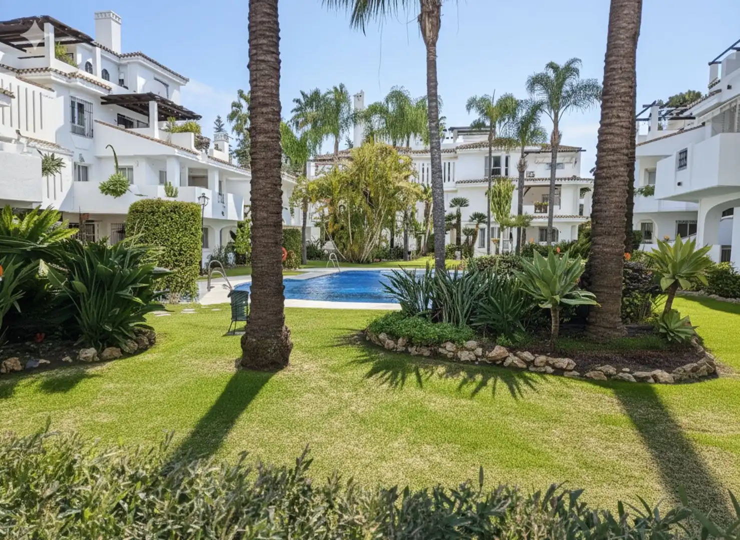 Jardín de Apartamento en venta en Marbella con Aire acondicionado, Jardín privado y Alarma