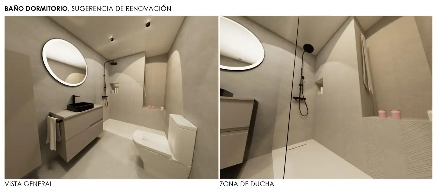 Badezimmer von Wohnung zum Verkauf in Zaragoza mit Klimaanlage, Heizung und Parkett