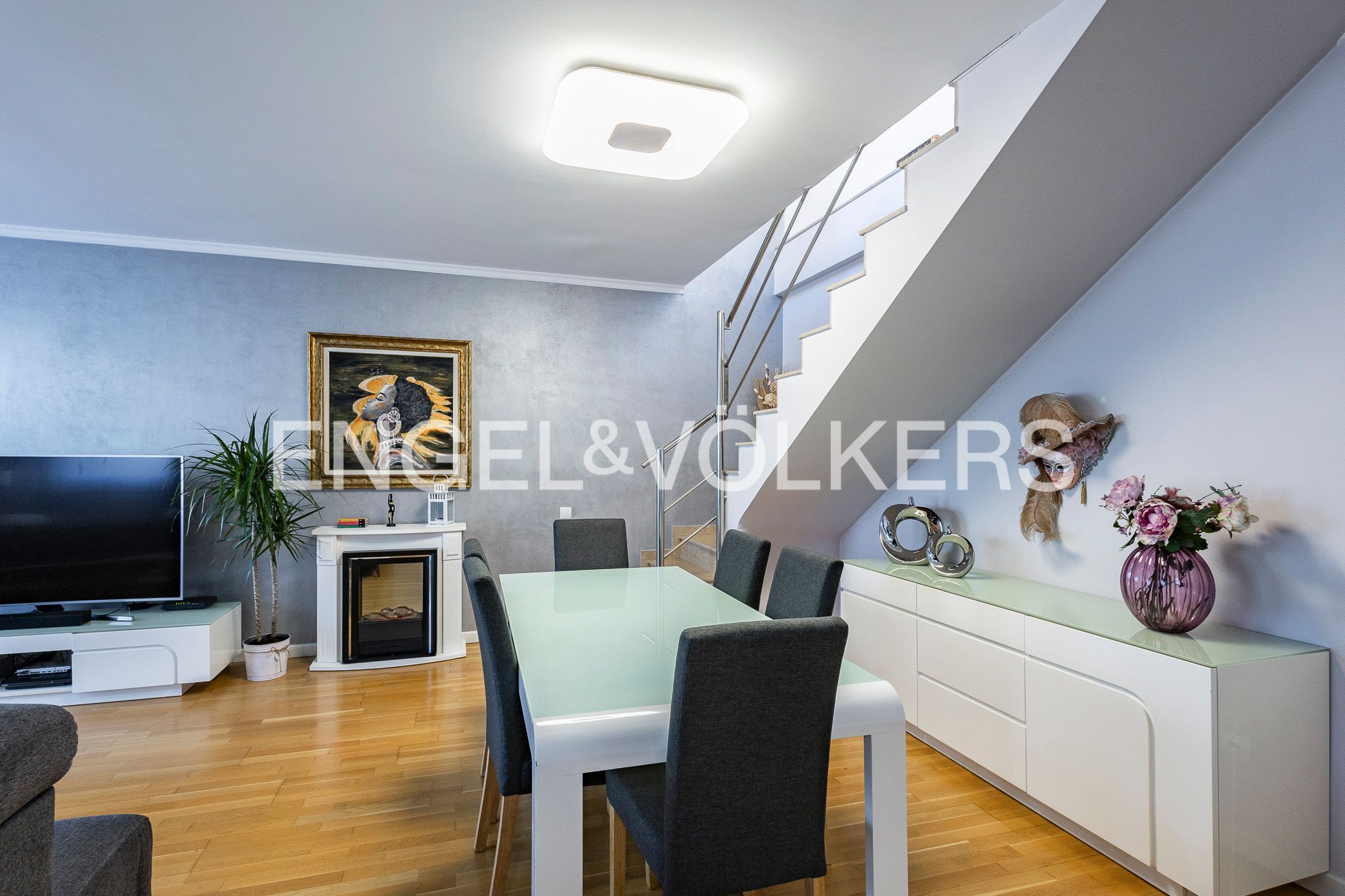 Esszimmer von Maisonette zum Verkauf in Molins de Rei mit Klimaanlage, Heizung und Parkett