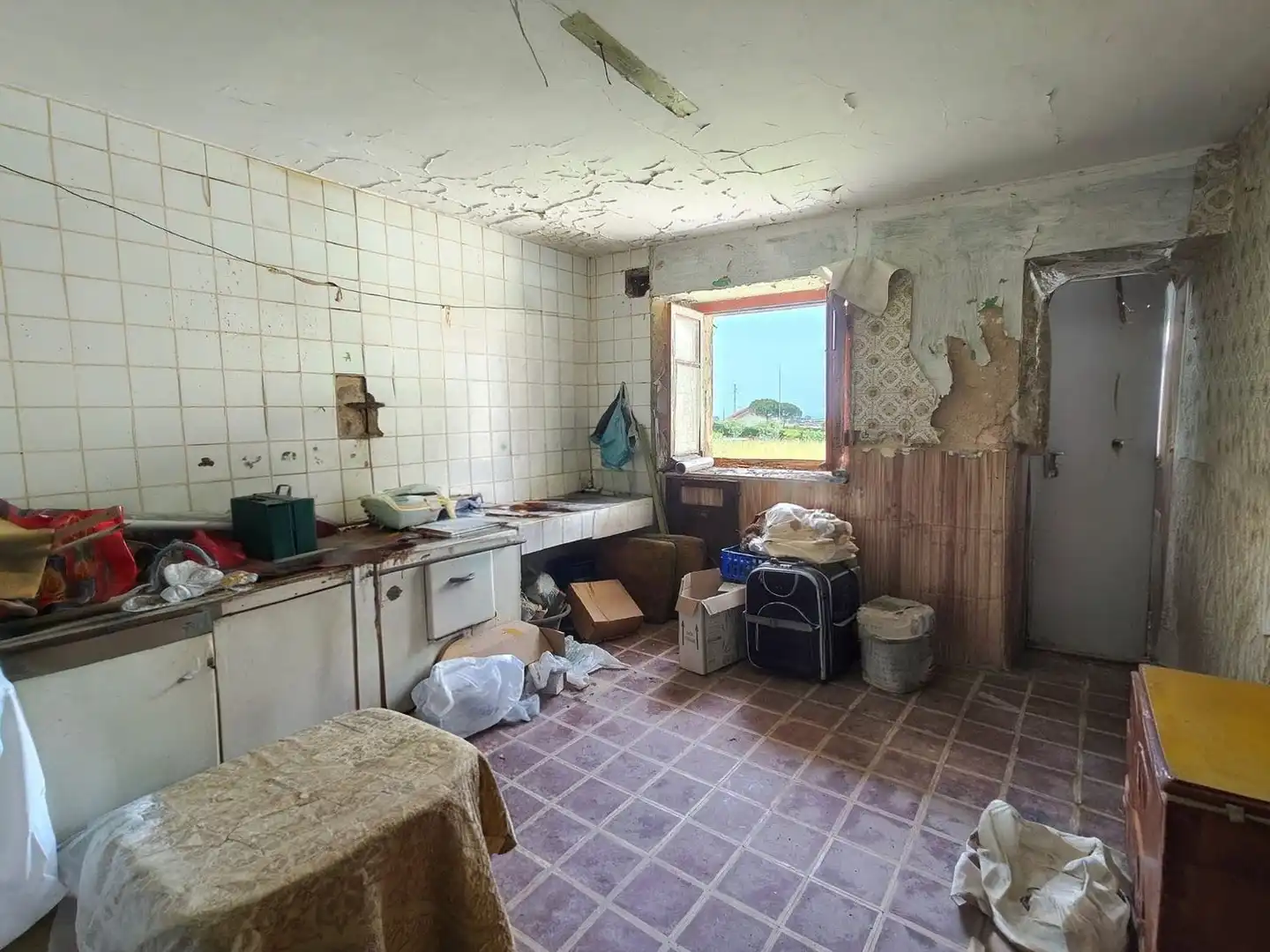 Cocina de Casa o chalet en venta en Castrillón con Trastero y Piscina