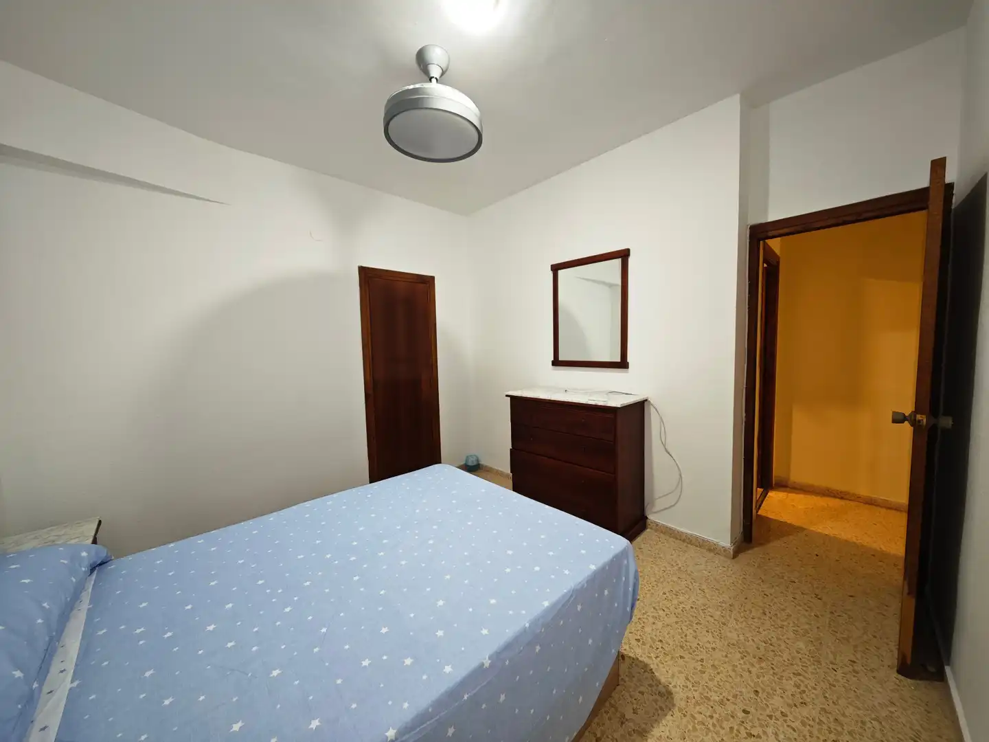 Schlafzimmer von Wohnung zur Miete in Sueca mit Heizung, Möbliert und Waschmaschine