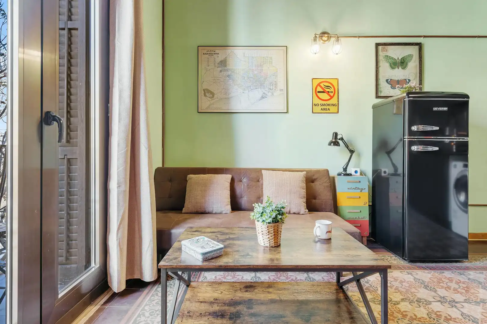 Living room of Flat for rent in Barcelona  with Air Conditioner, Heating and Furnished