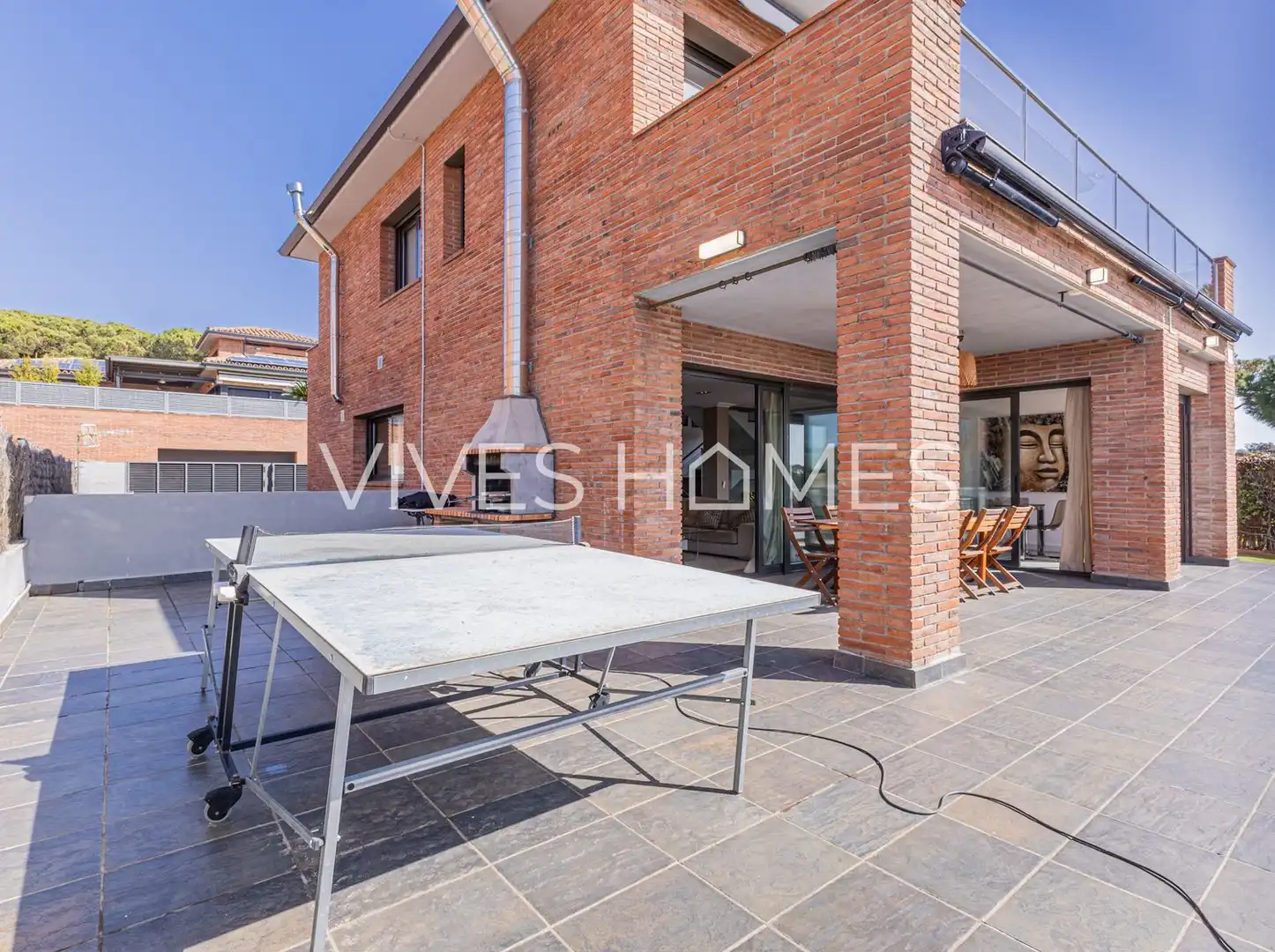 Terraza de Casa o chalet en venta en Caldes d'Estrac con Aire acondicionado, Calefacción y Jardín privado