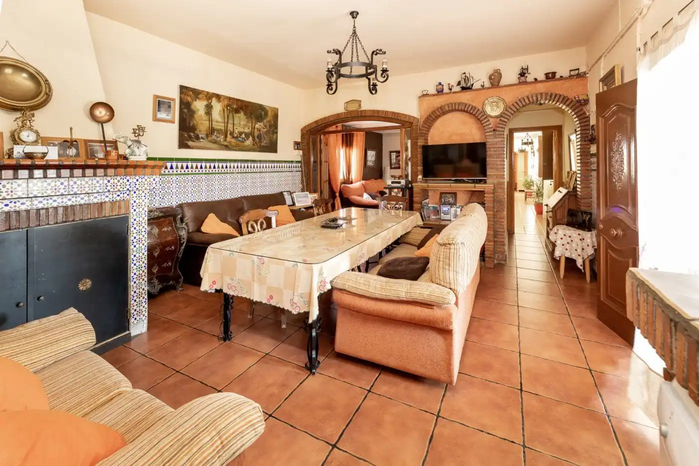 Comedor de Finca rústica en venta en Alhama de Granada con Aire acondicionado, Jardín privado y Terraza