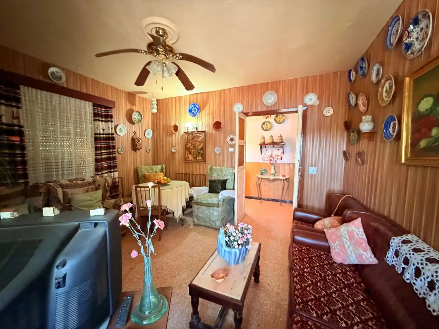 Sala de estar de Casa o chalet en venta en Valverde de Mérida con Jardín privado, Terraza y Trastero