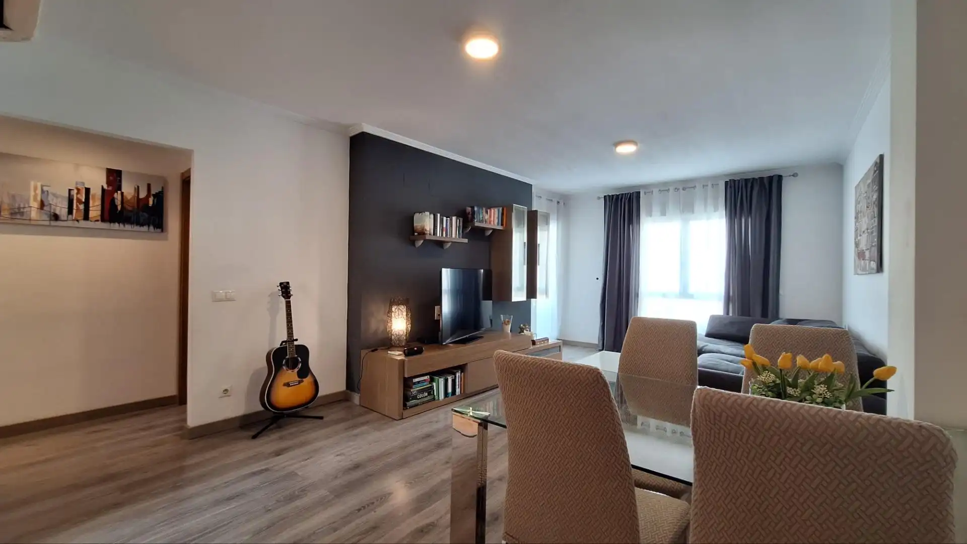 Wohnzimmer von Wohnungen zum Verkauf in Dénia mit Klimaanlage, Heizung und Terrasse