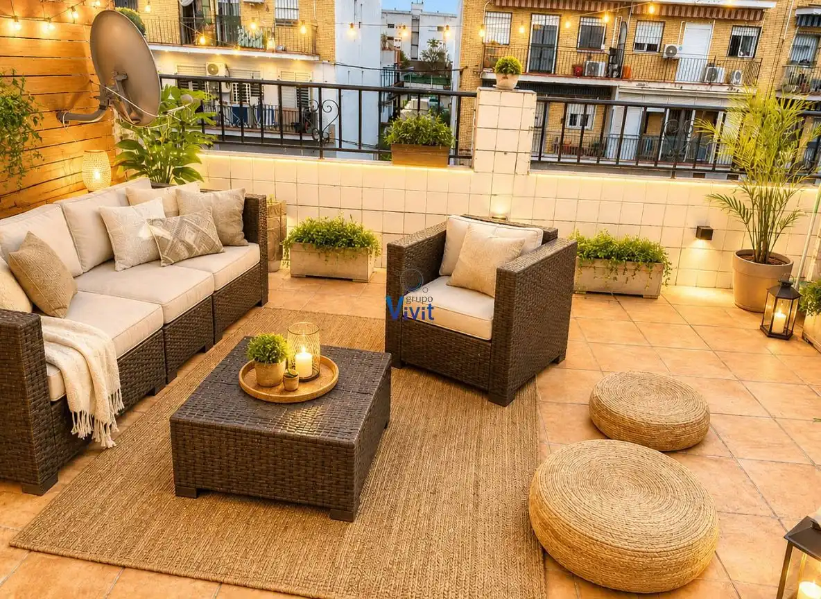 Terraza de Casa adosada en venta en Sevilla con Trastero