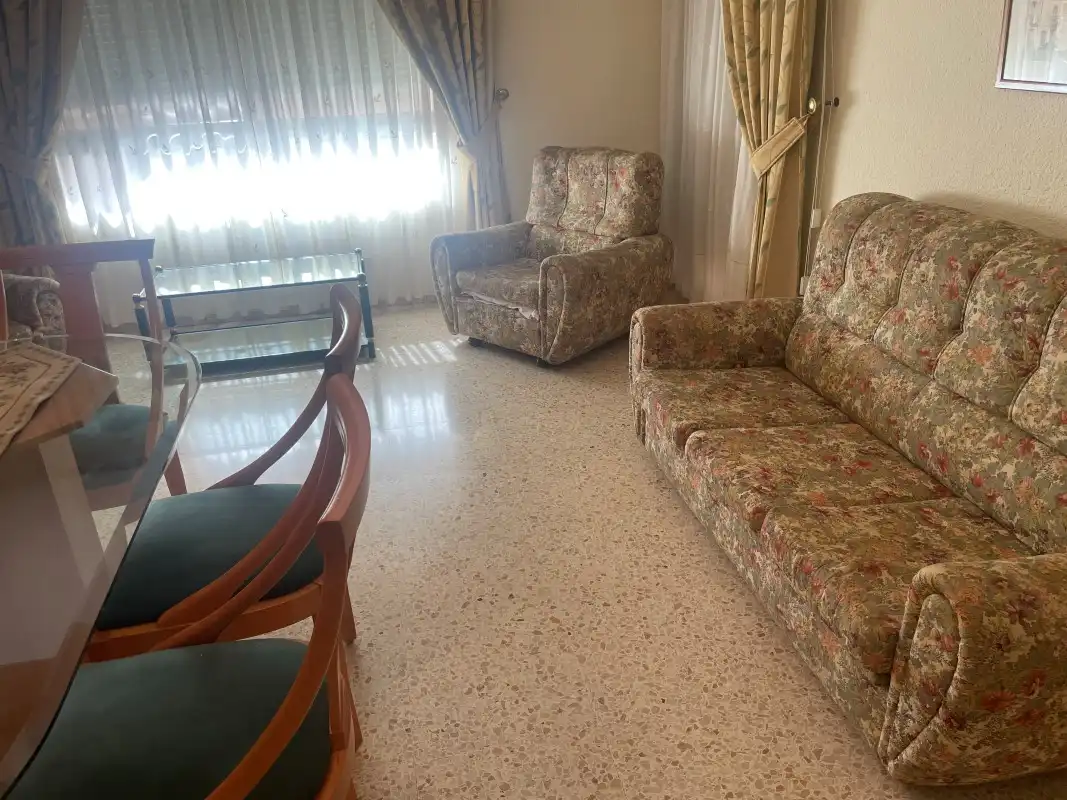 Living room of Flat for rent in Gandia  with Air Conditioner, Terrace and Furnished