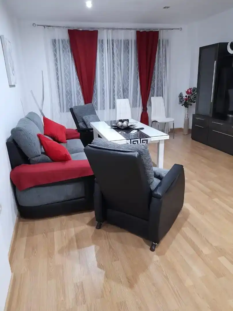 Sala d'estar de Pis en venda en Mengíbar amb Aire condicionat, Parquet i Moblat