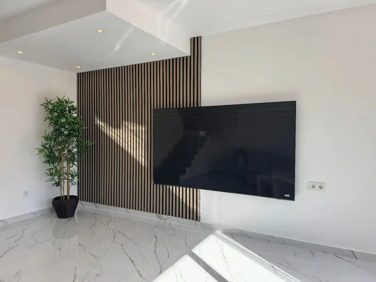 Sala de estar de Casa adosada en venta en Torrevieja con Aire acondicionado, Jardín privado y Amueblado