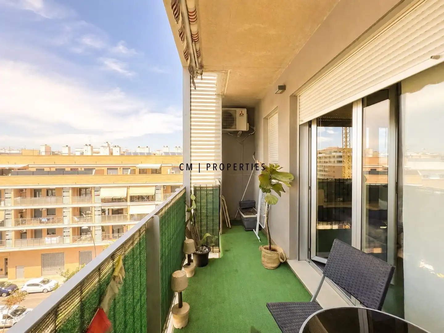 Terraza de Piso de alquiler en Paterna con Aire acondicionado, Calefacción y Parquet
