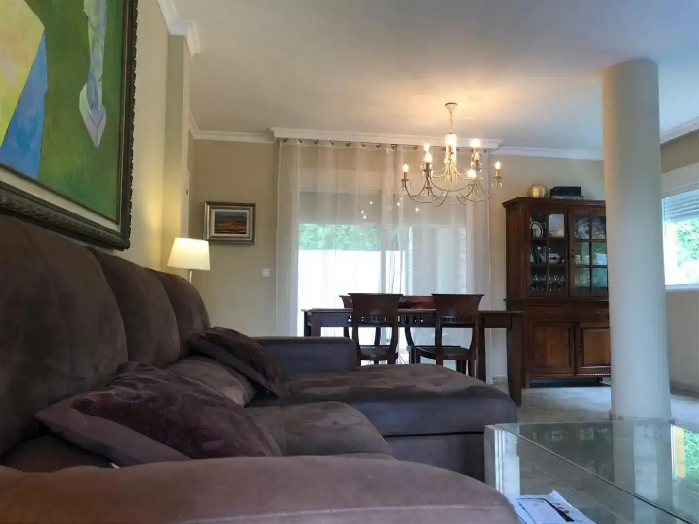 Wohnzimmer von Einfamilien-Reihenhaus zur Miete in Almuñécar mit Schwimmbad