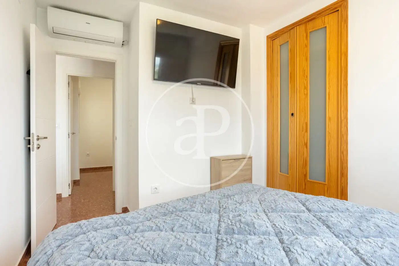 Bedroom of Flat for sale in Sueca  with Air Conditioner, Heating and Balcony