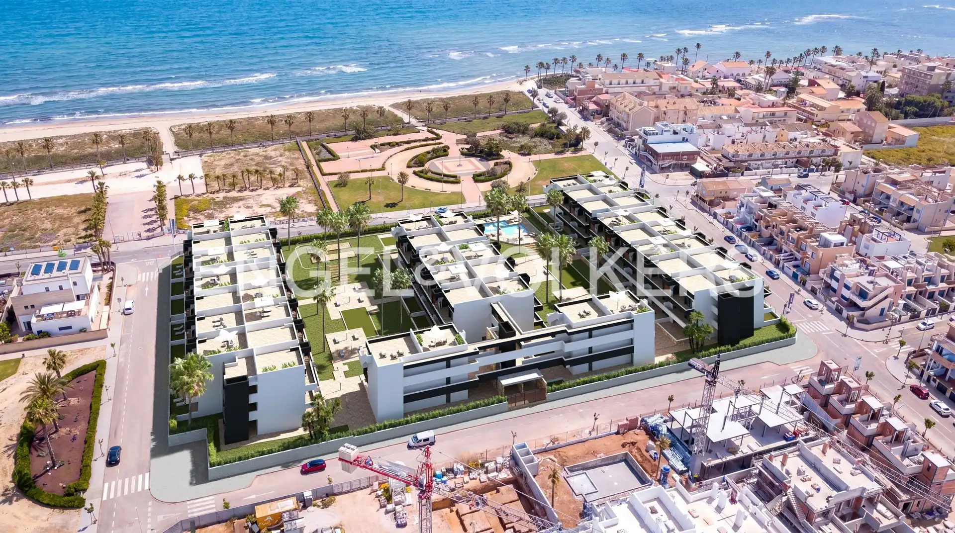 Exterior view of Flat for sale in Pilar de la Horadada  with Air Conditioner, Heating and Private garden