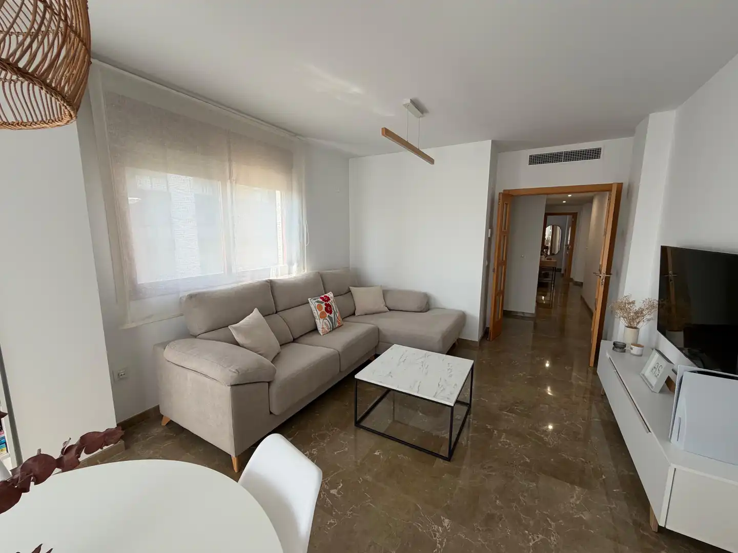 Living room of Flat for sale in Almazora / Almassora  with Storage room, Furnished and Oven
