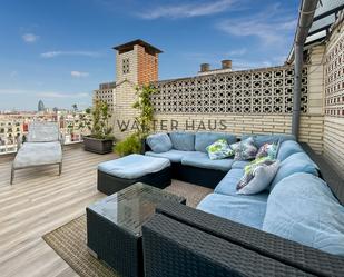 Terrace of Attic to rent in  Barcelona Capital  with Air Conditioner, Heating and Parquet flooring