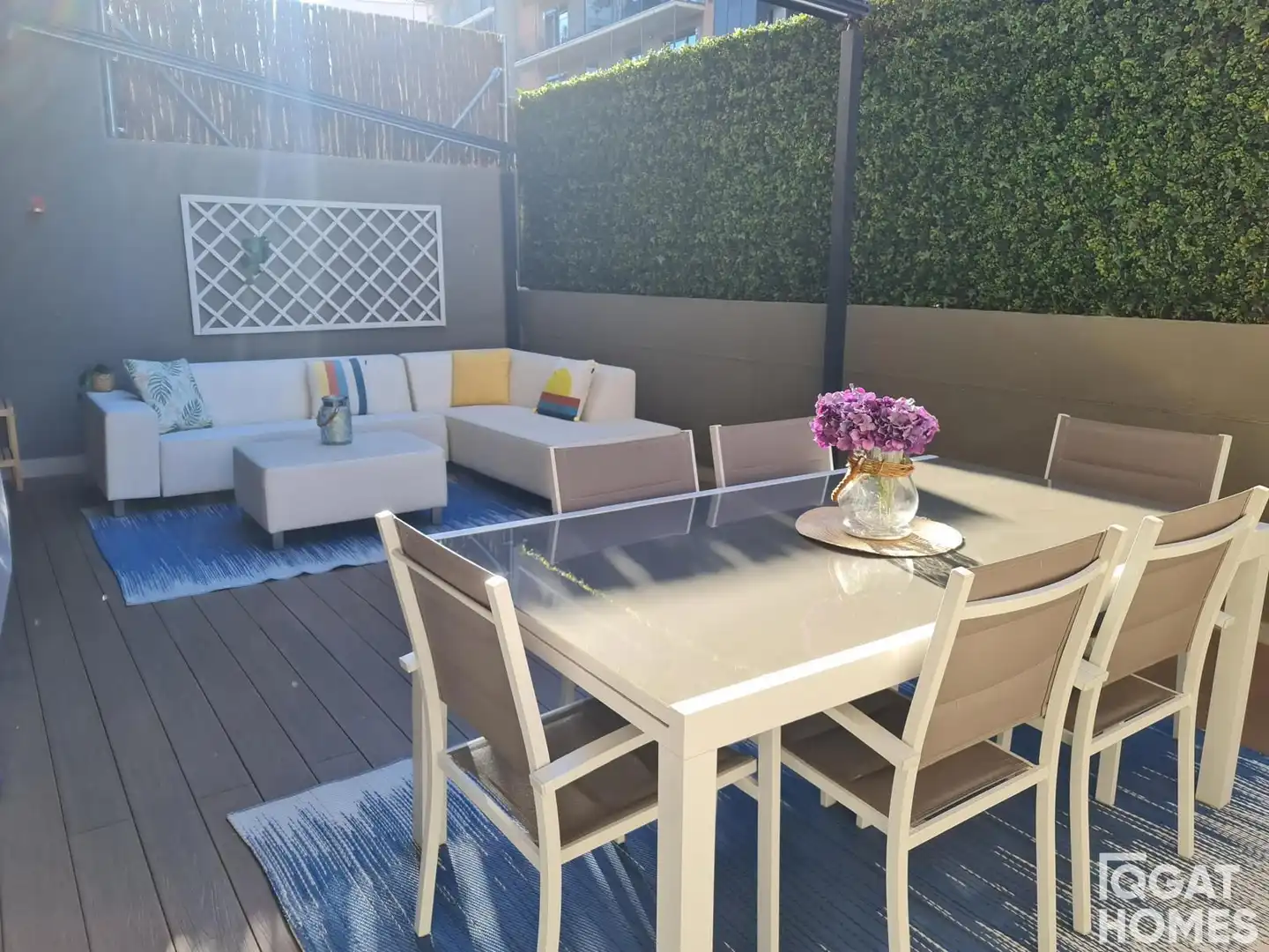 Terrassa de Pis de lloguer en Sant Cugat del Vallès amb Aire condicionat, Jardí privat i Terrassa