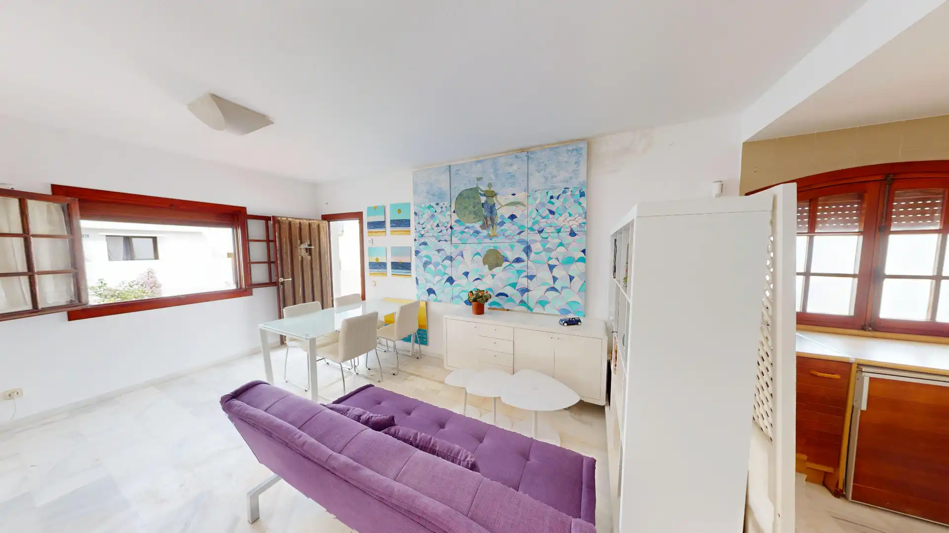 Living room of Flat for sale in Manilva  with Terrace, Furnished and Washing machine