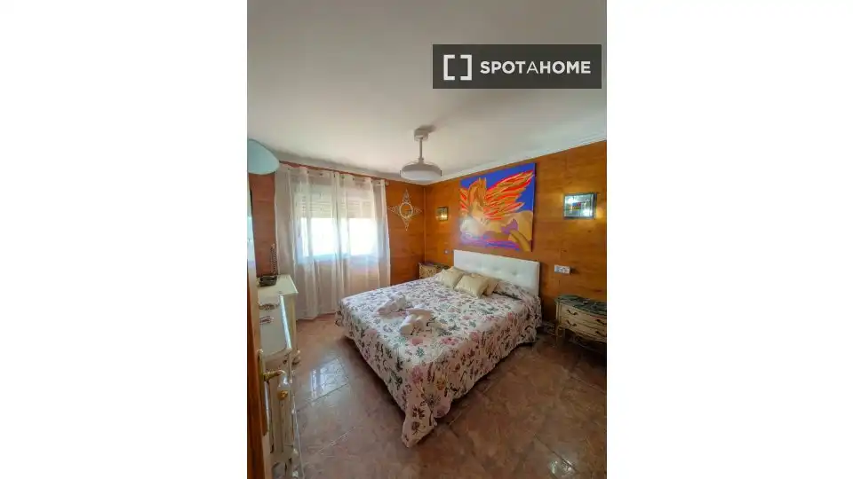 Dormitori de Apartament per a compartir en Sueca amb Aire condicionat, Calefacció i Terrassa