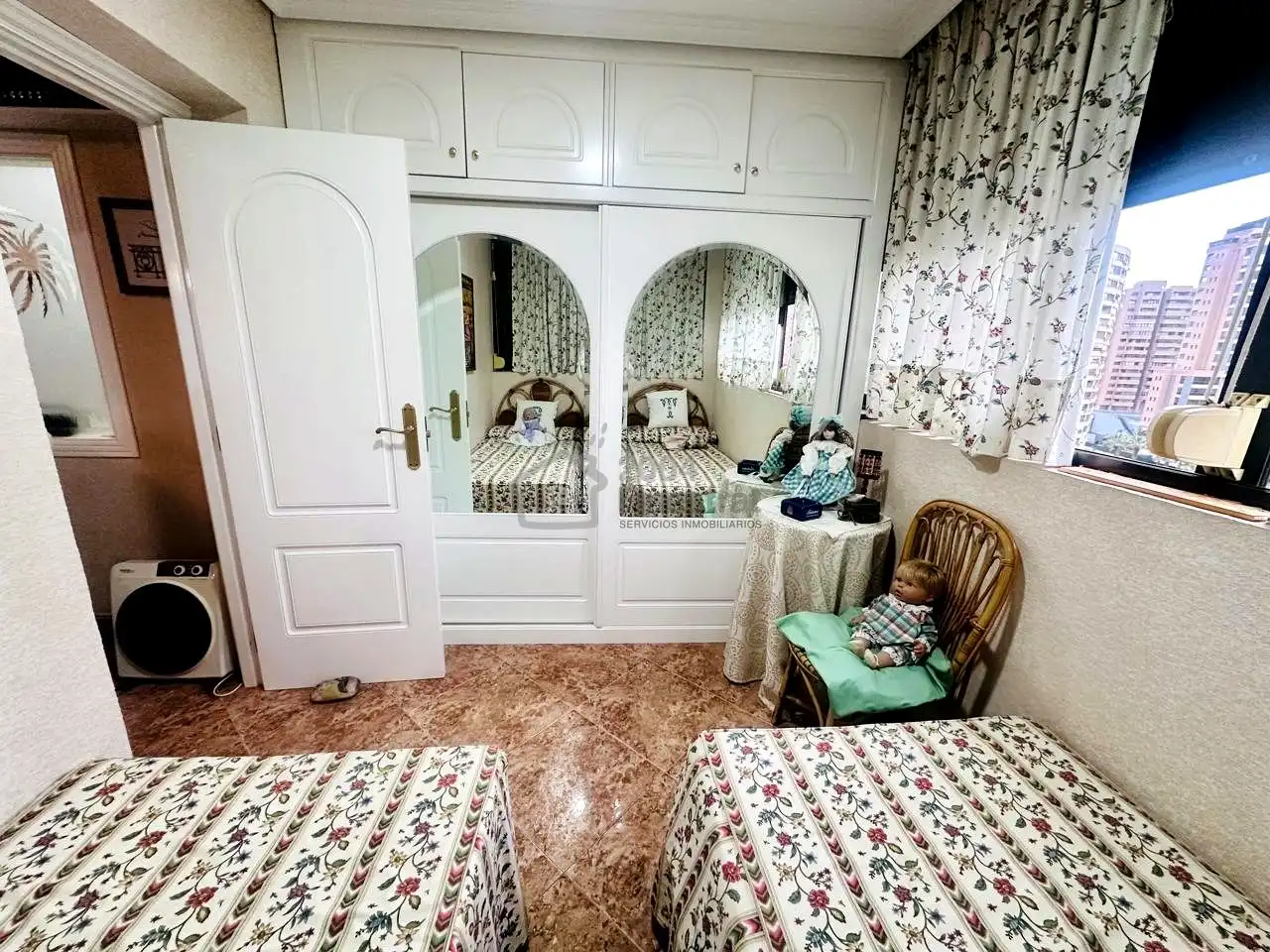 Schlafzimmer von Wohnungen zum Verkauf in Finestrat mit Klimaanlage, Privatgarten und Terrasse